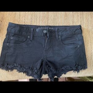American Eagle Outfitters black jean shorts